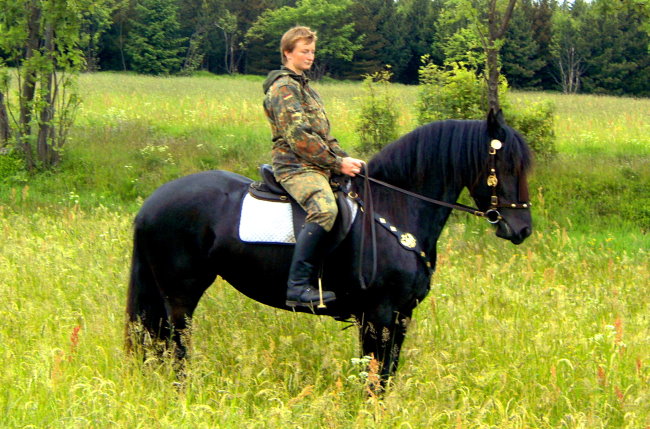 Und hier ein Bild vom Reiten!